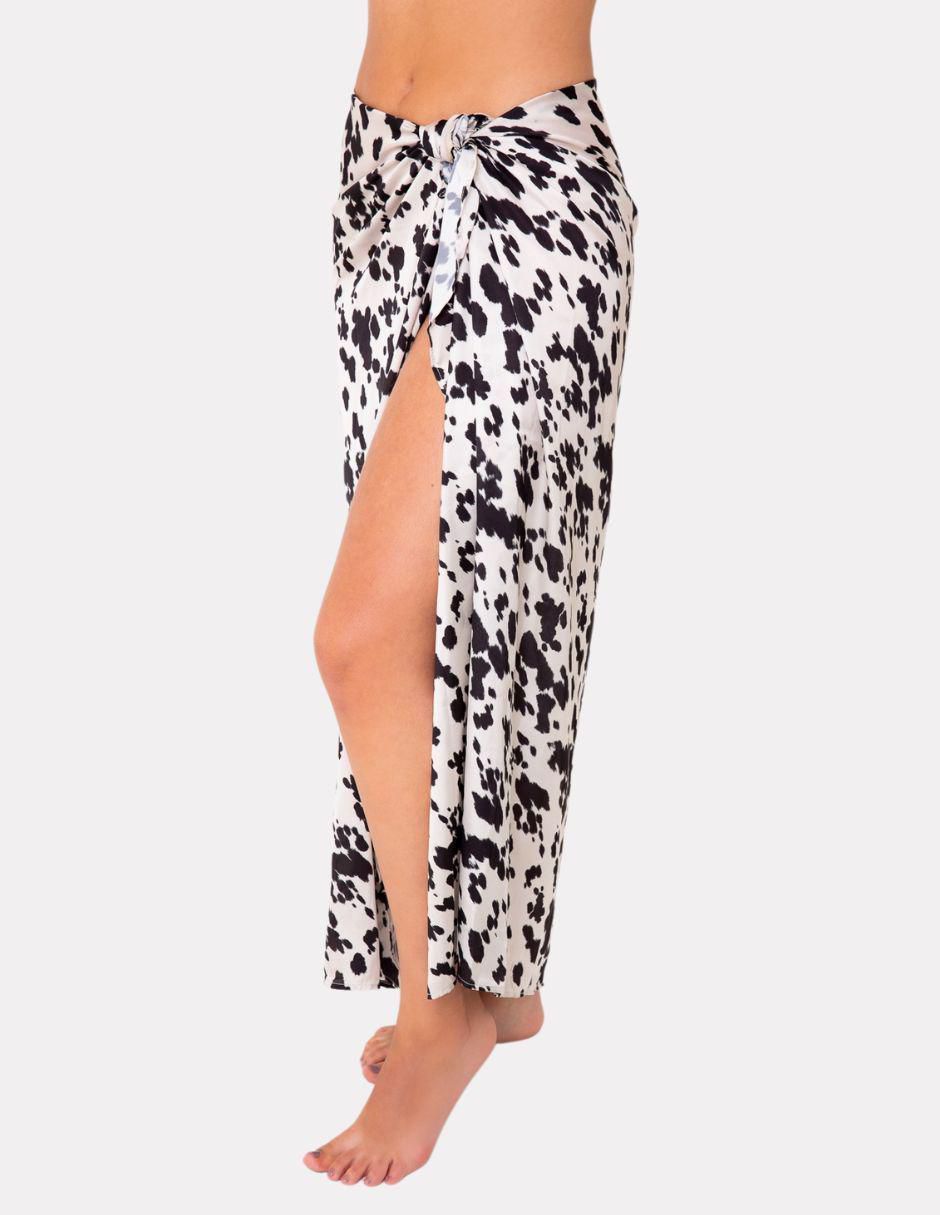 Pareo con estampado animal print
