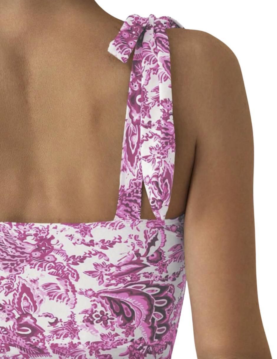Traje de baño completo estampado floral para mujer