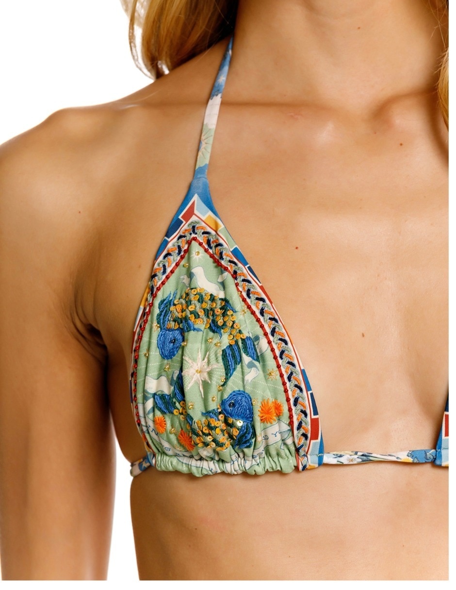 Top con copa triangular para mujer 6