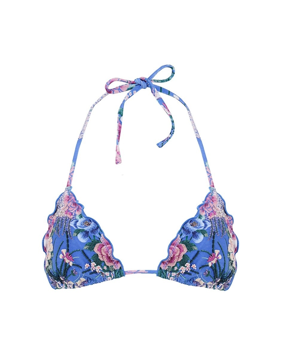 Top bikini estampado para mujer 2