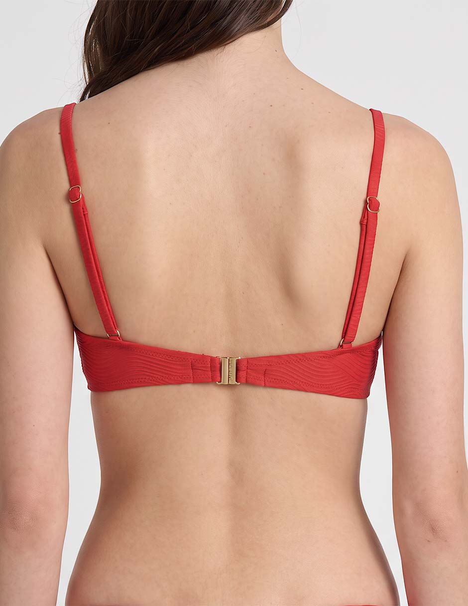 Tip bikini Selmark estampado étnico con copa preformada para mujer