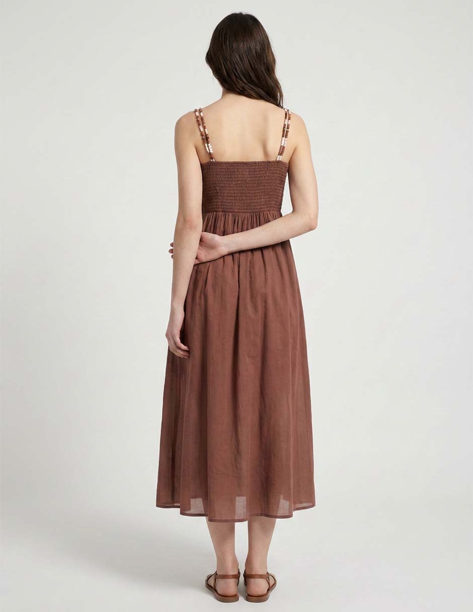 Salida de playa vestido Selmark con herraje para mujer