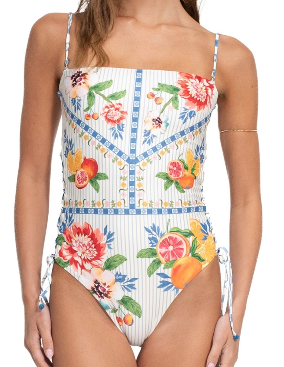 Traje de baño completo estampado gráfico para mujer Traje de baño completo estampado gráfico para mujer