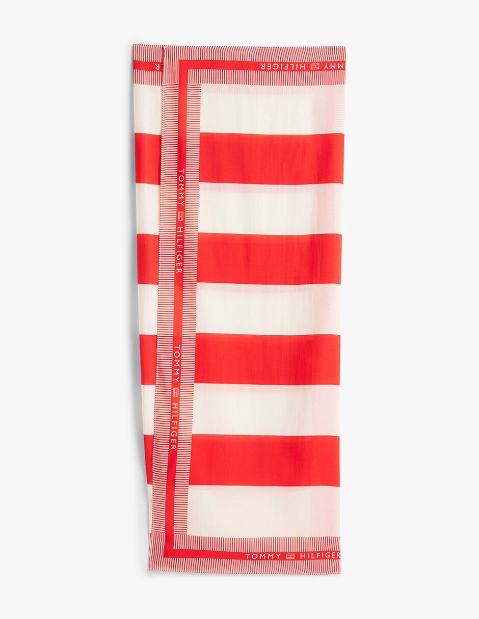 Pareo Hilfiger con estampado a rayas 5