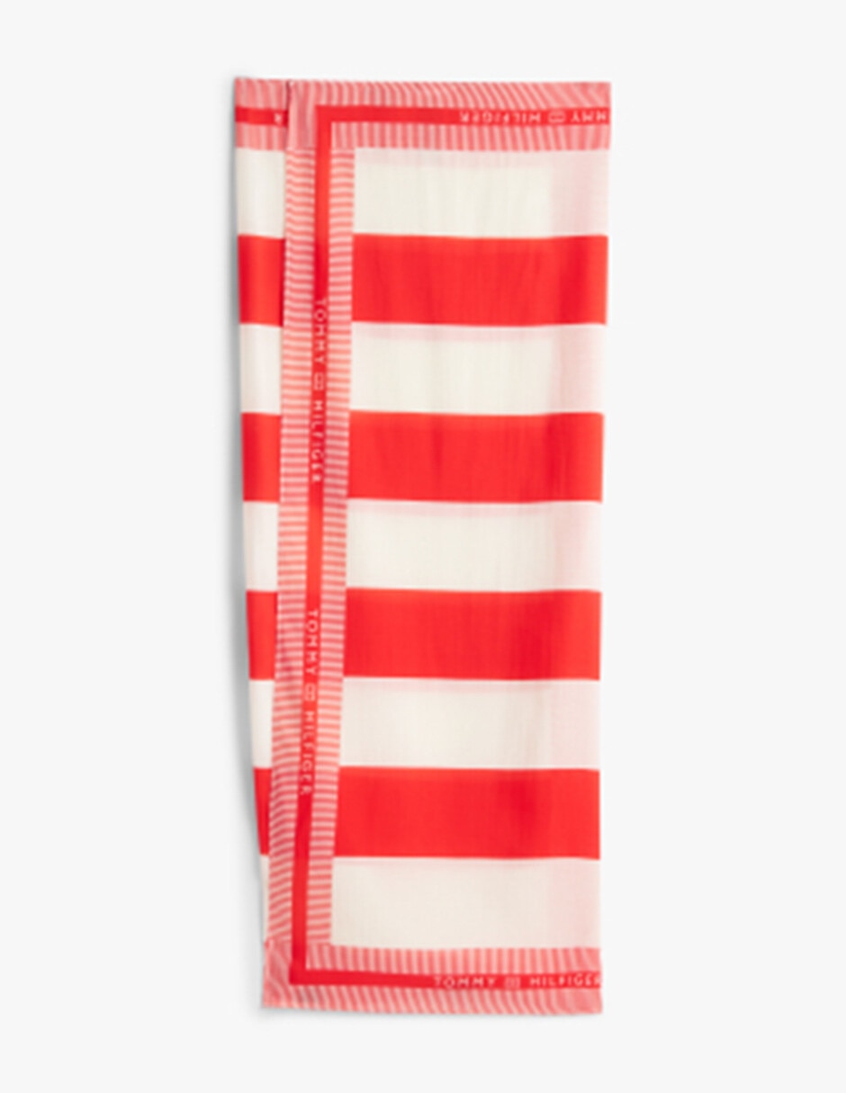 Pareo Hilfiger con estampado a rayas 2
