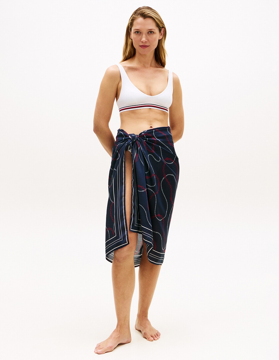 Pareo tommy hilfiger con estampado gráfico