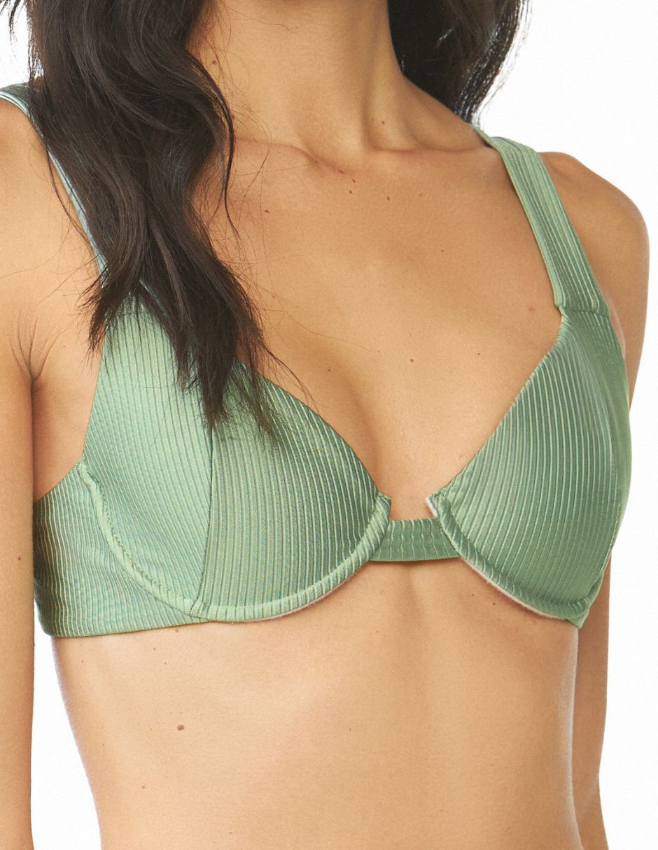 Top bikini con copa removible para mujer 2