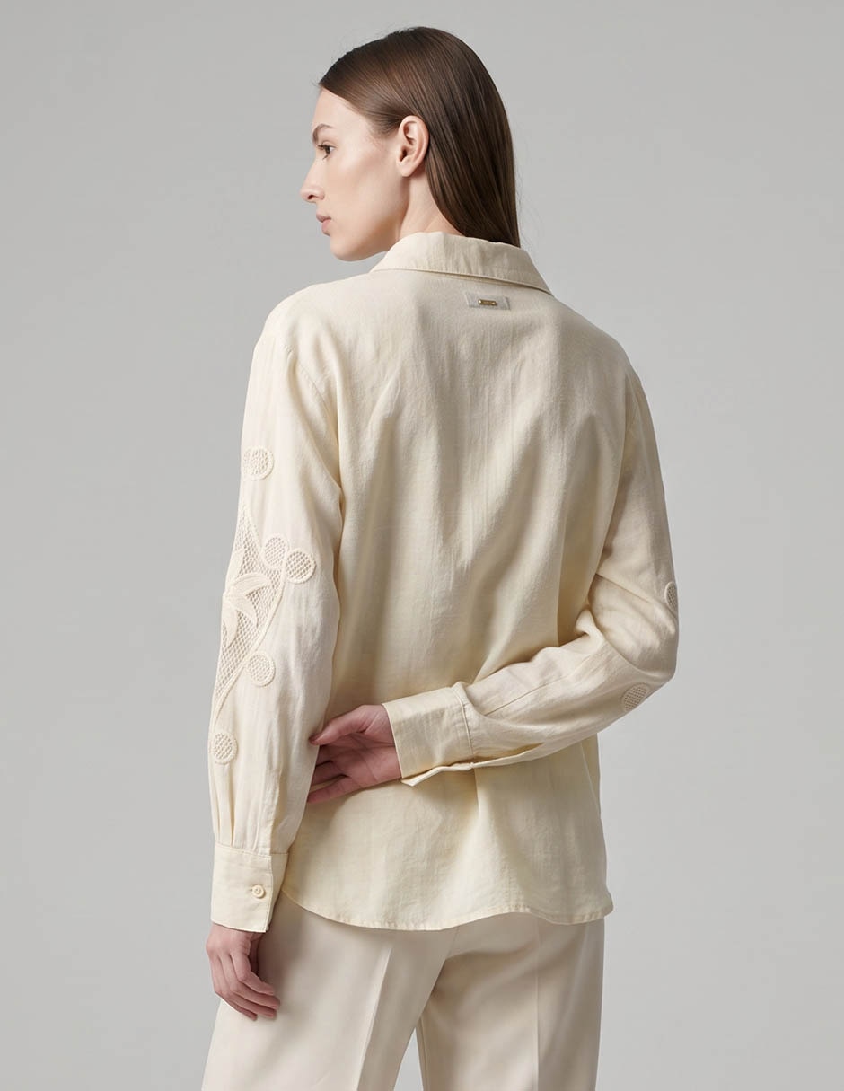 Salida de playa blusa Maaji con botones para mujer