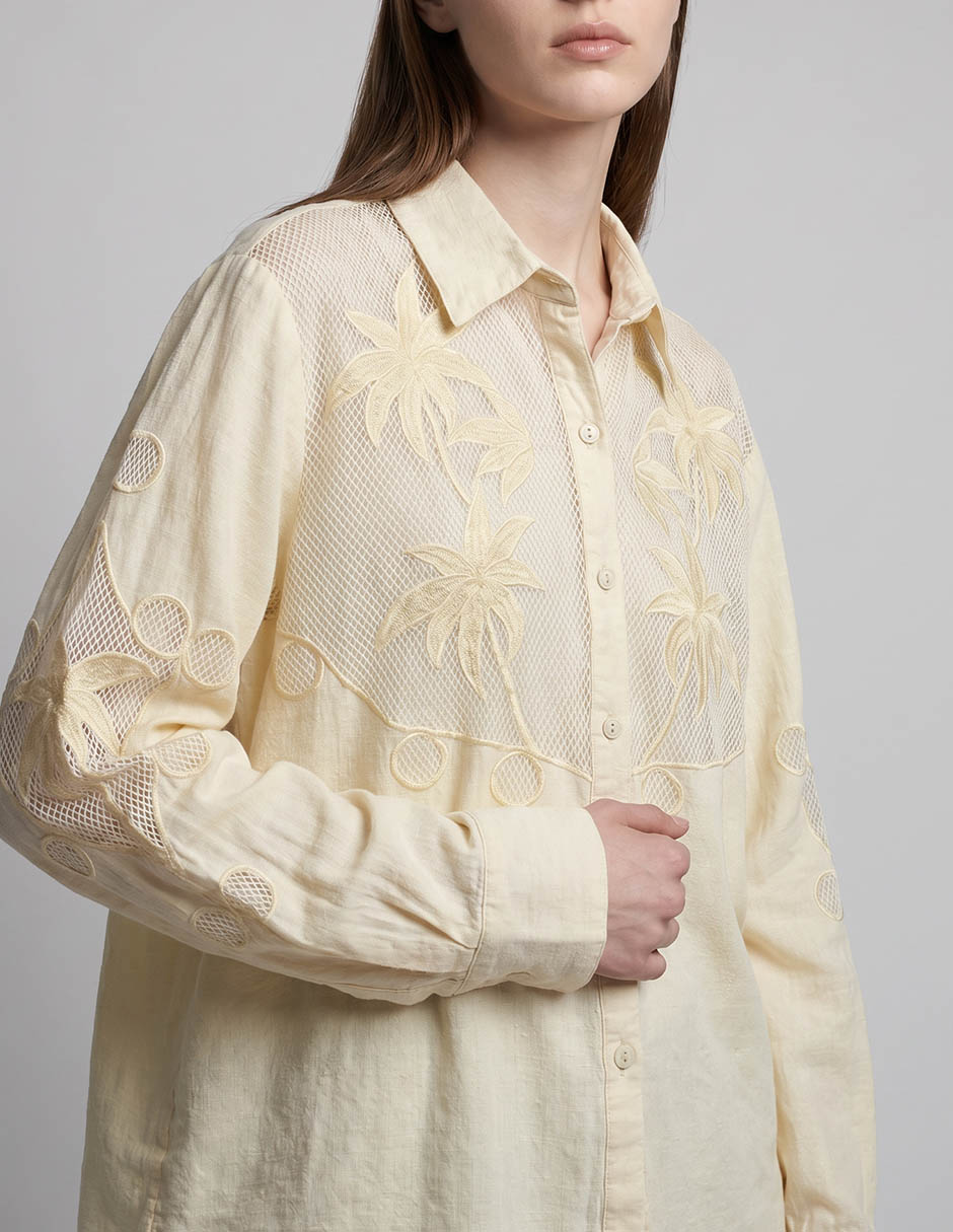 Salida de playa blusa Maaji con botones para mujer