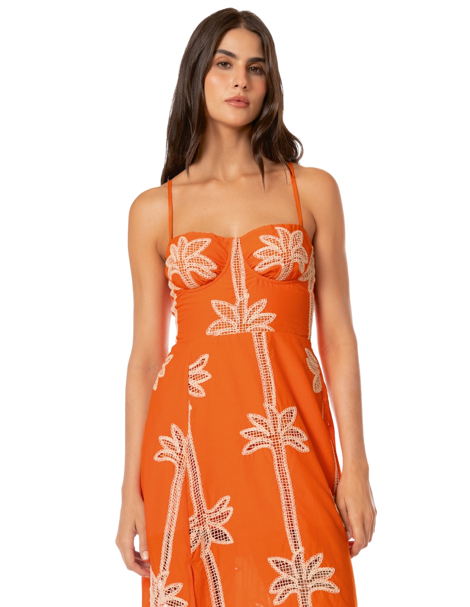 Salida de playa vestido con amarre para mujer