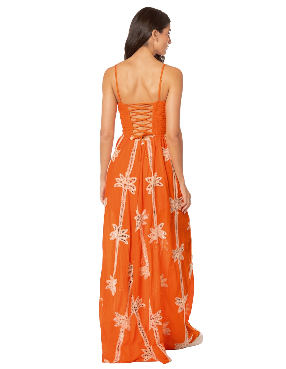 Salida de playa vestido con amarre para mujer