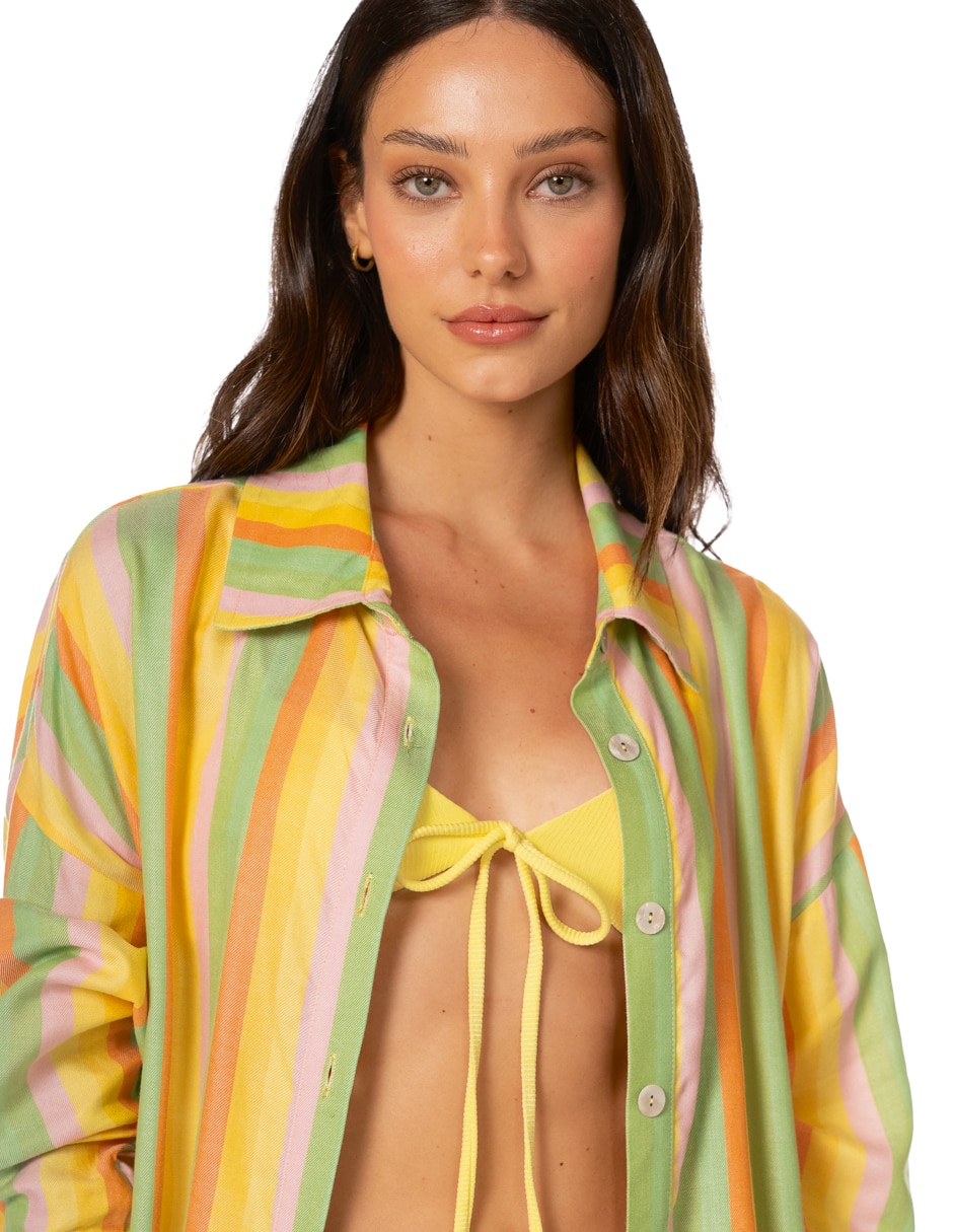 Salida de playa blusa Maaji con bordado para mujer