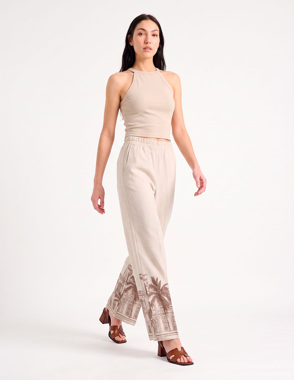 Pantalón recto para mujer