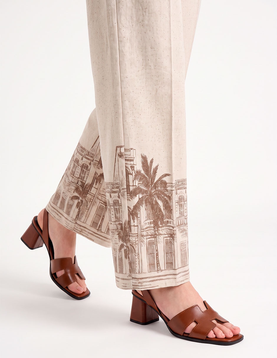Pantalón recto para mujer