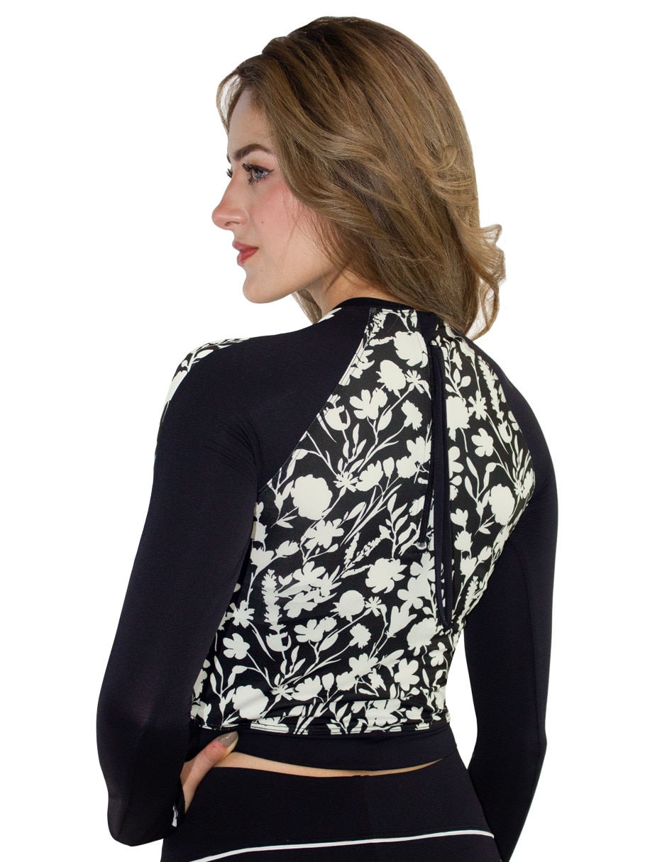Wetshirt estampado floral para mujer
