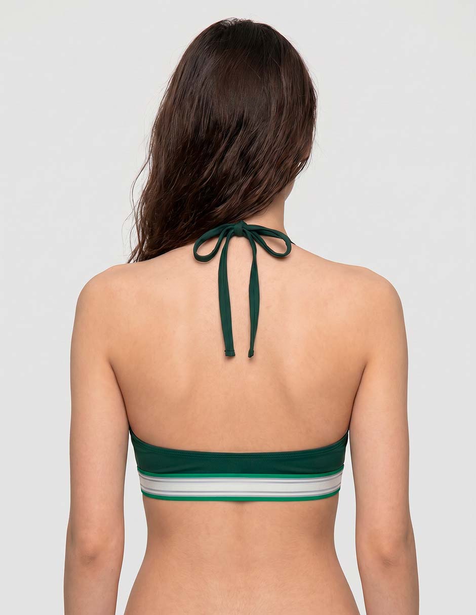 Top bikini Calvin Klein con copas removibles para mujer