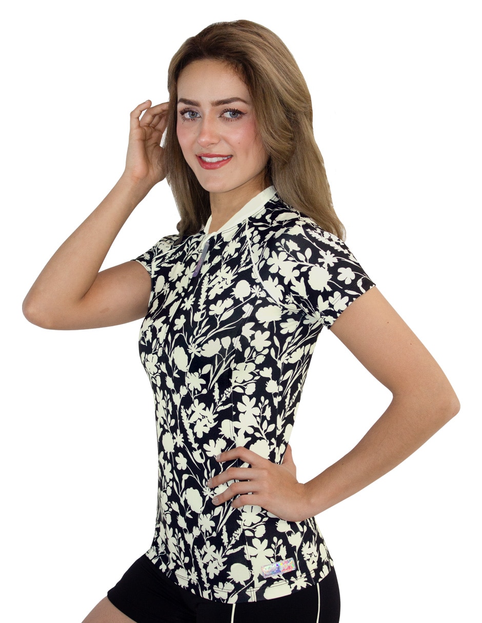 Wetshirt estampado floral para mujer