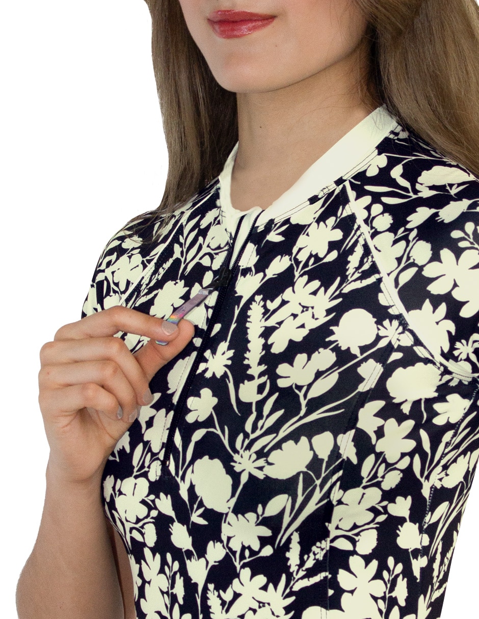Wetshirt estampado floral para mujer
