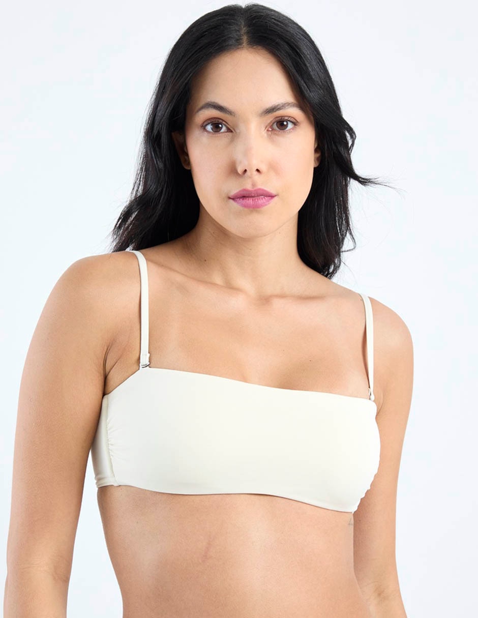 Top bikini Ck con copa para mujer