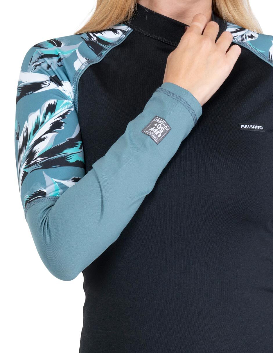 Wetshirt estampado floral para mujer