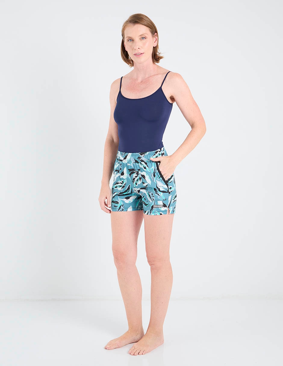 Shorty bikini estampado floral a la cintura para mujer 3