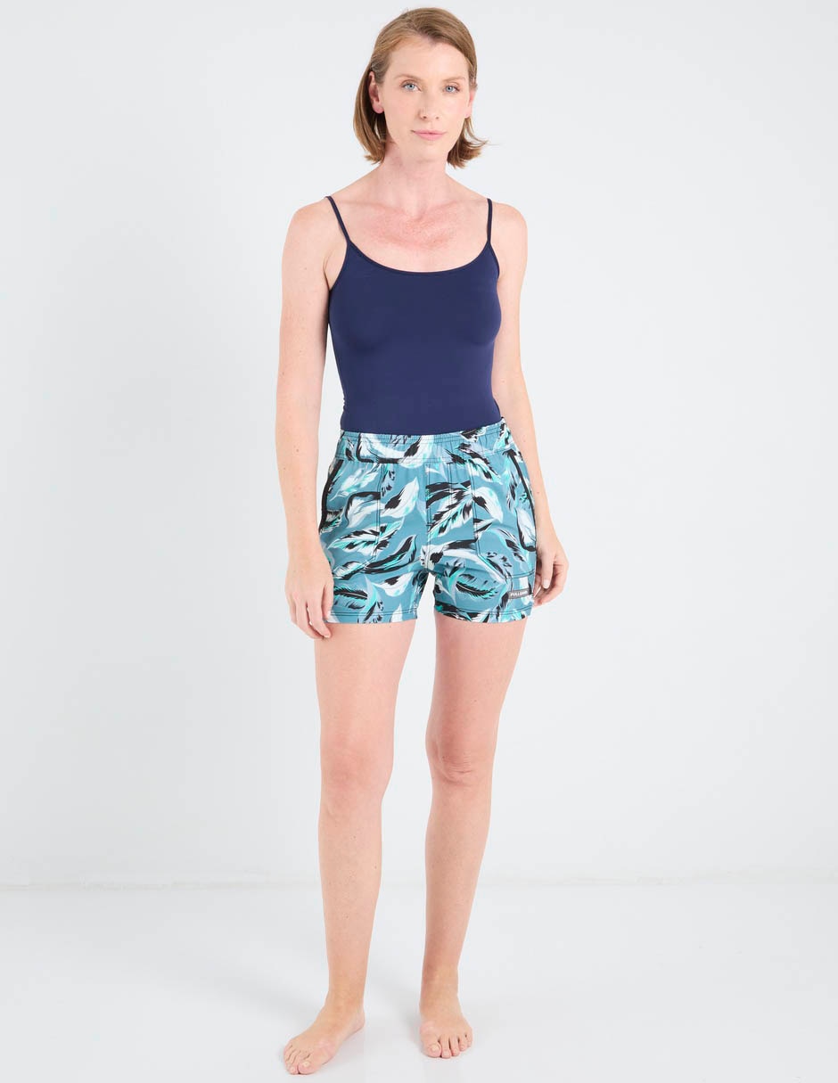 Shorty bikini estampado floral a la cintura para mujer 4