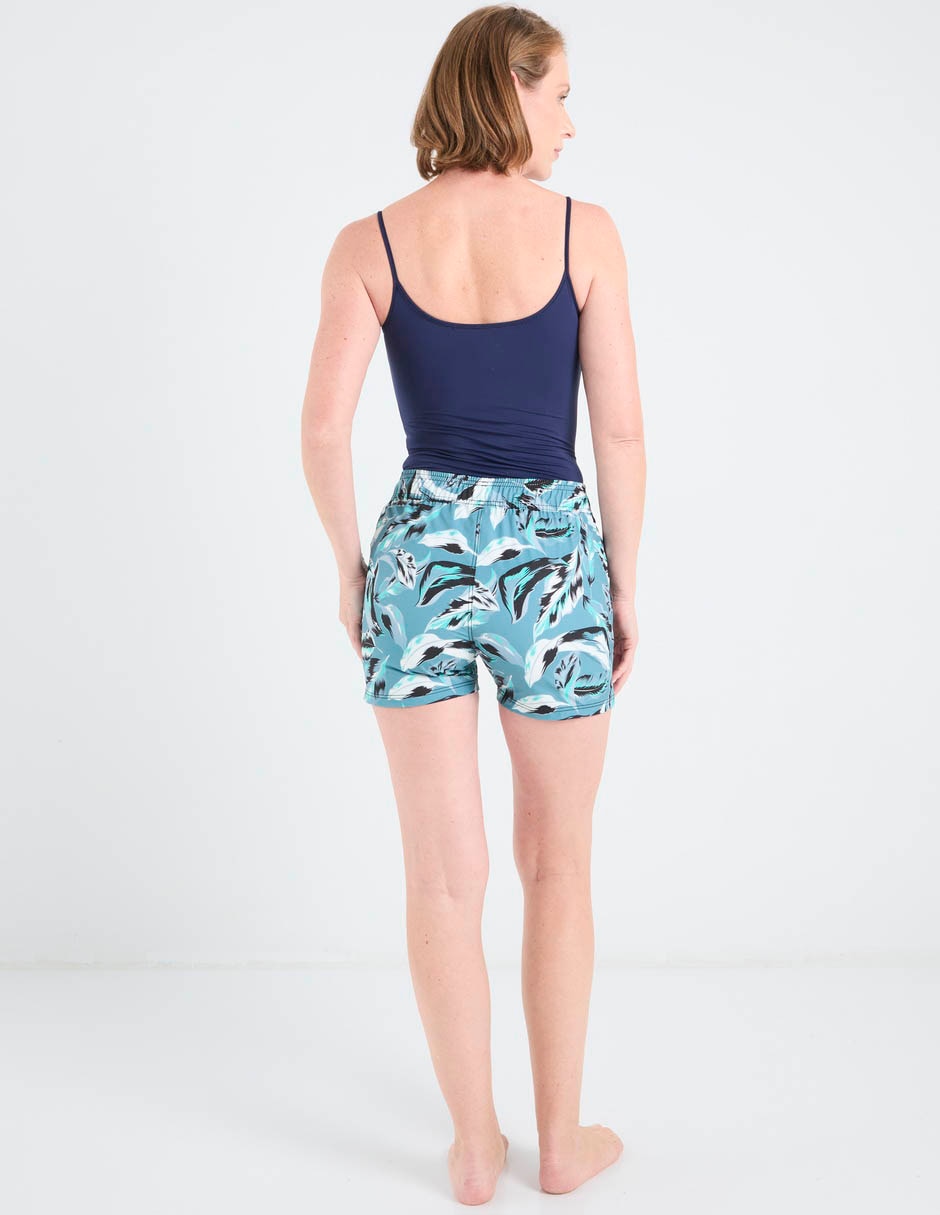 Shorty bikini estampado floral a la cintura para mujer 5