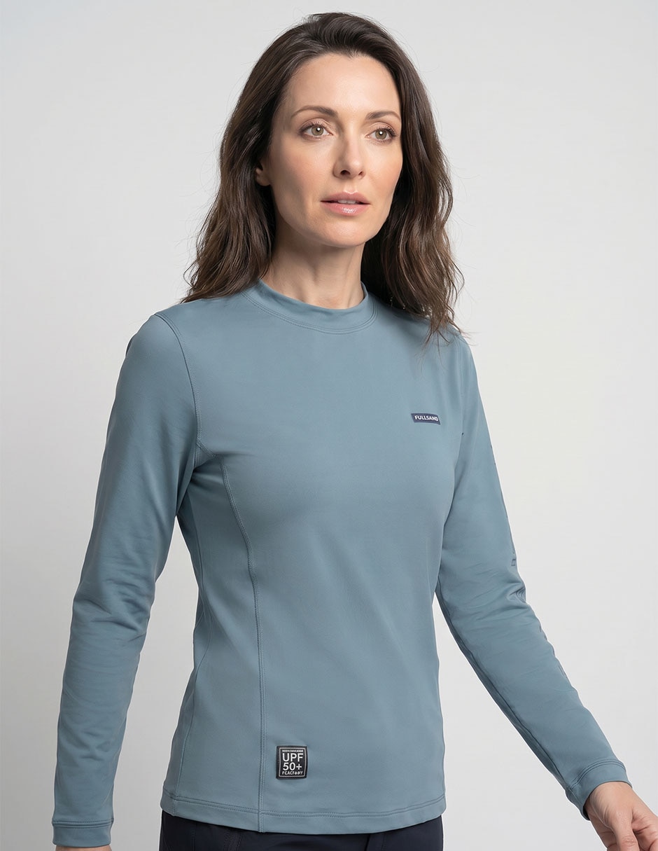 Wetshirt fullsand estampado logo para mujer