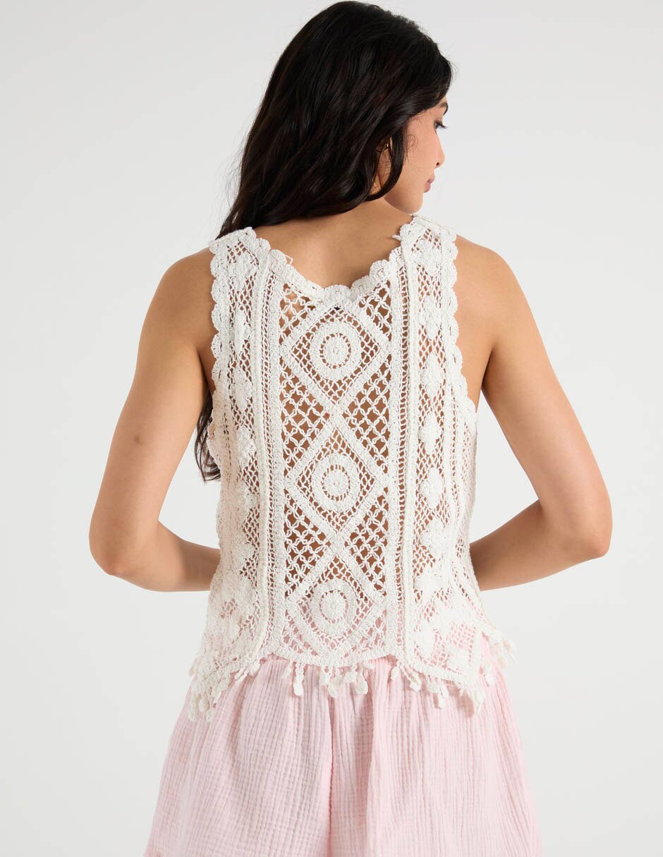 Top cuello v tirante ancho 6