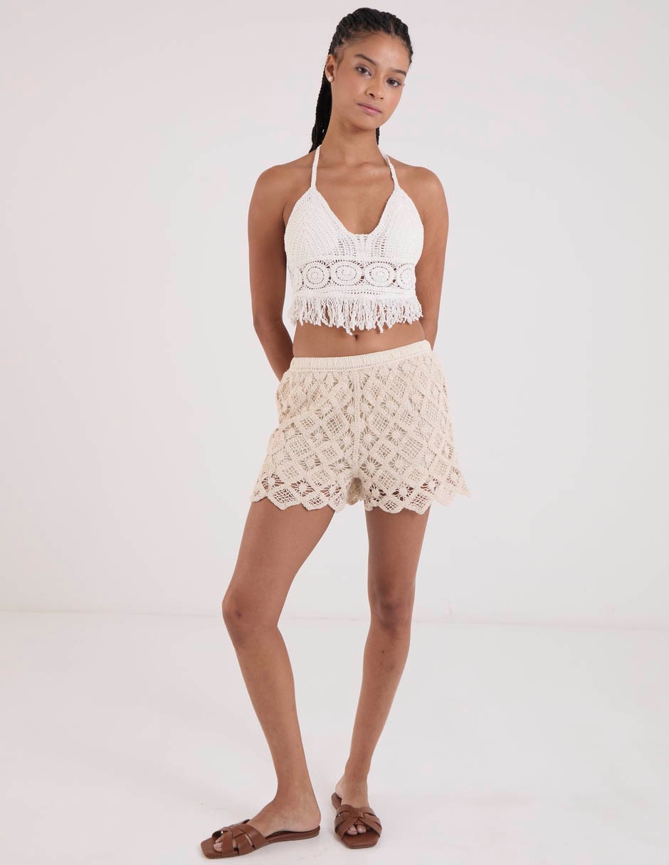Top cuello halter tirante delgado 4