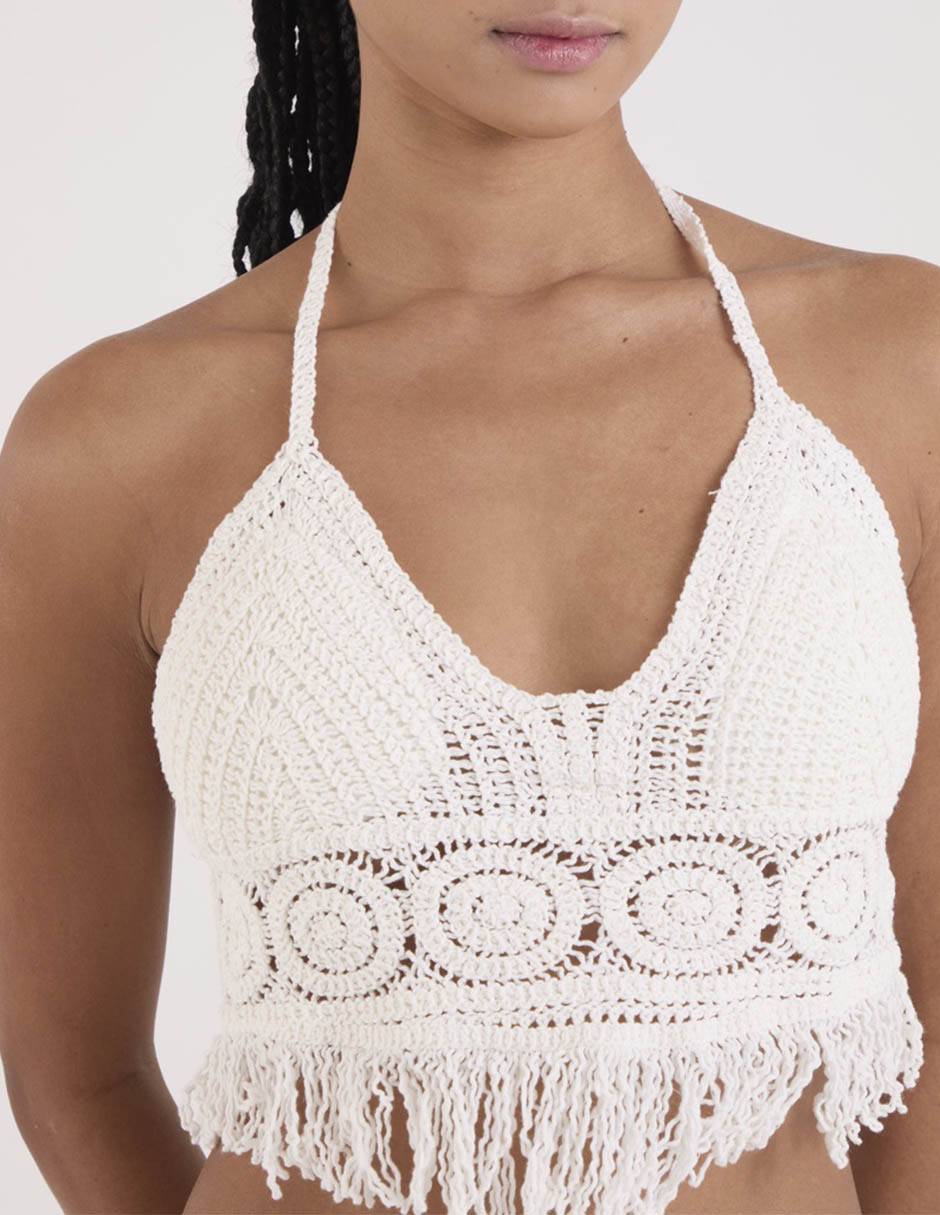 Top cuello halter tirante delgado 3