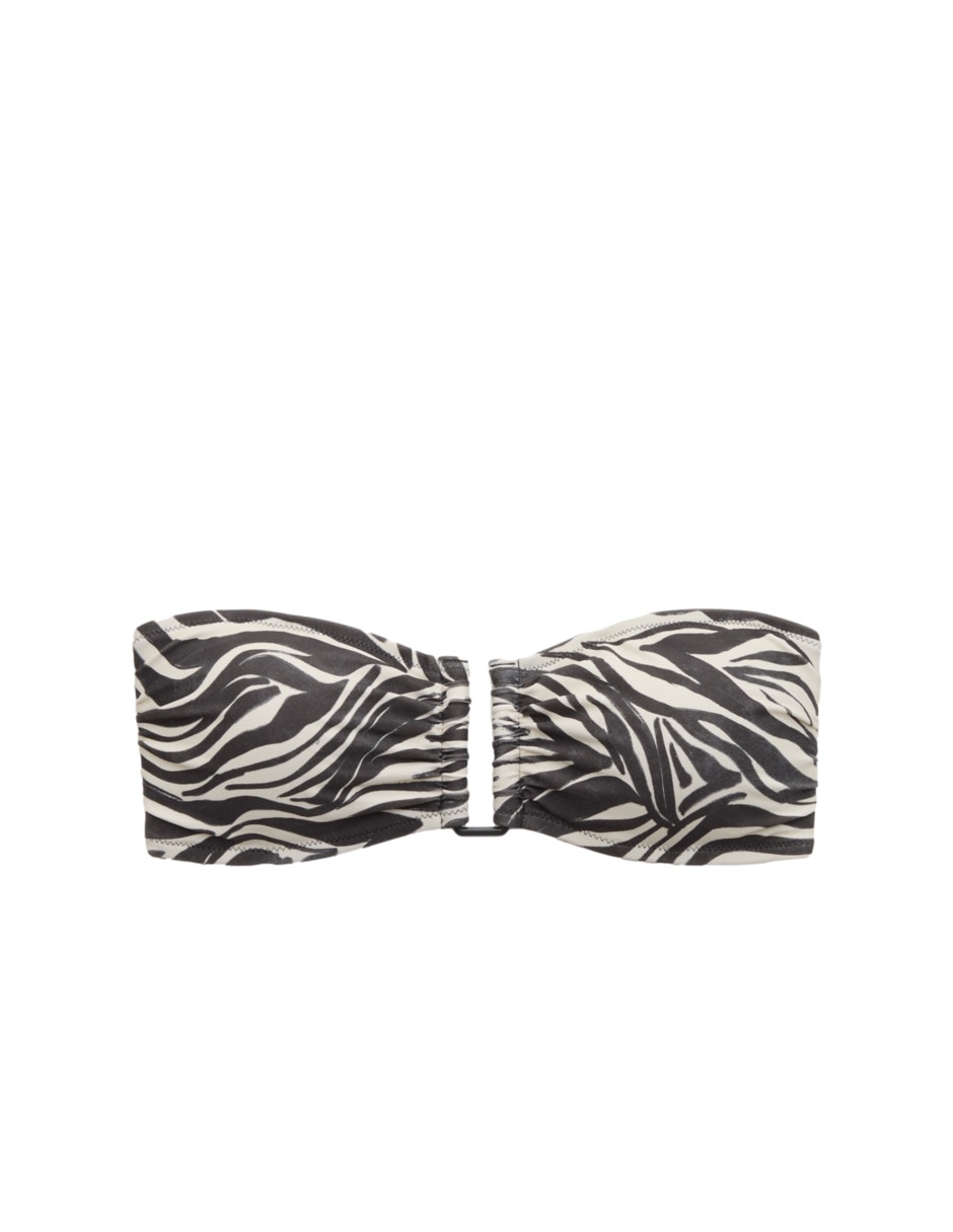 Bandeau "estampado" animal print "con (si aplica)" "copa(s)" sin copas "para mujer" 3
