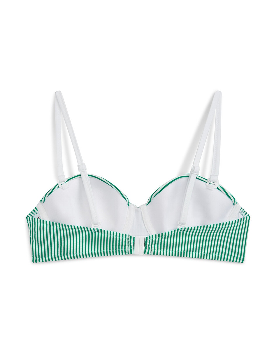 Brassiere estampado logo con copas para mujer