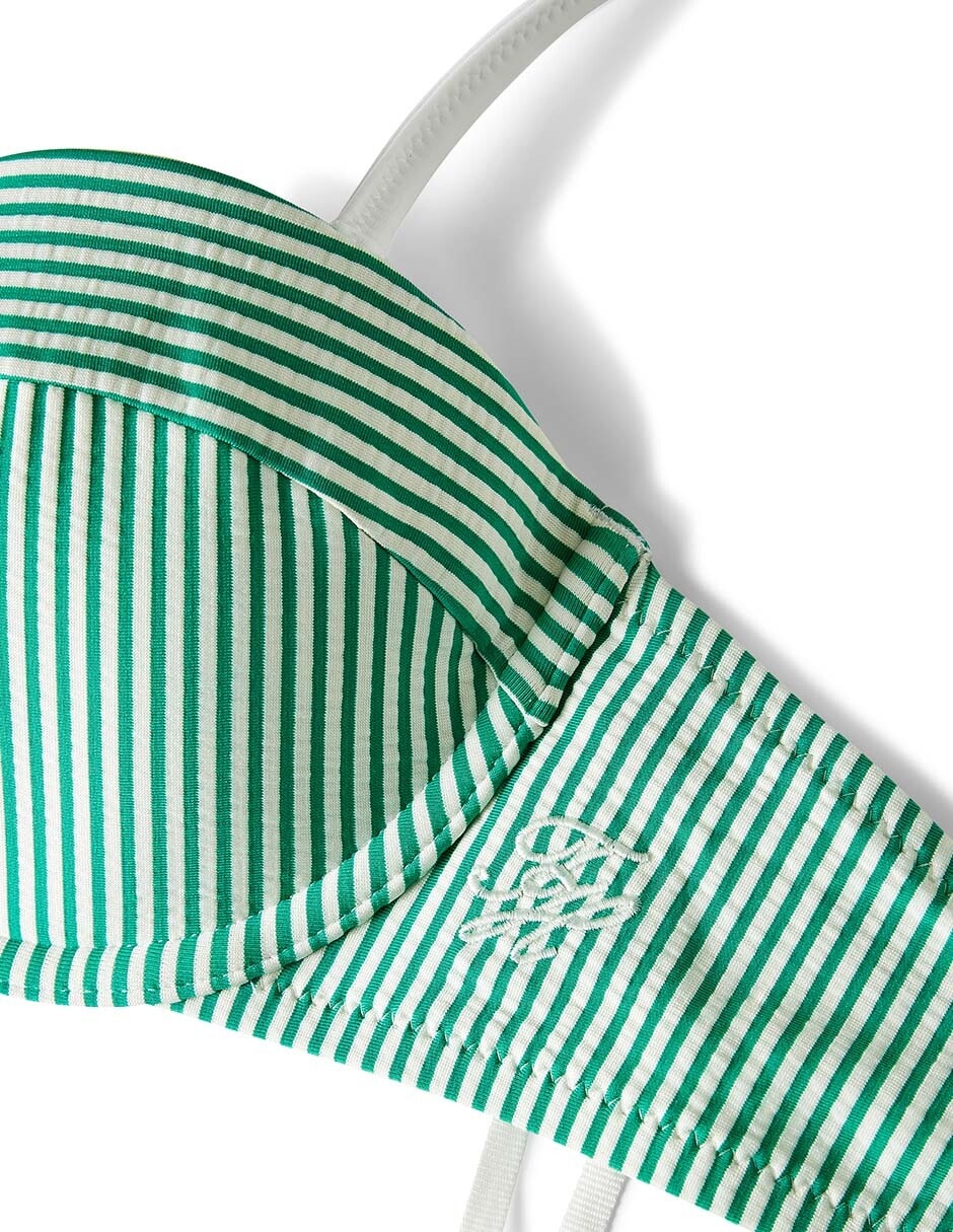 Brassiere estampado logo con copas para mujer