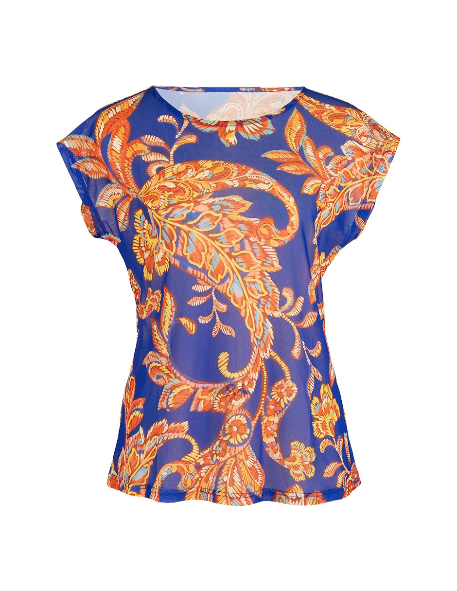 Blusa Zingara manga corta para mujer
