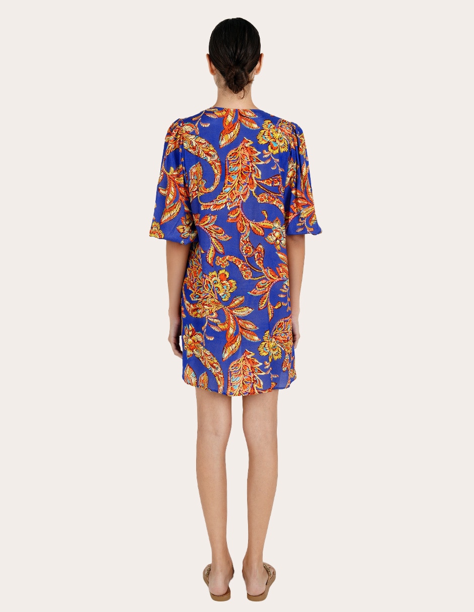 Vestido mini playa zingara floresta para mujer