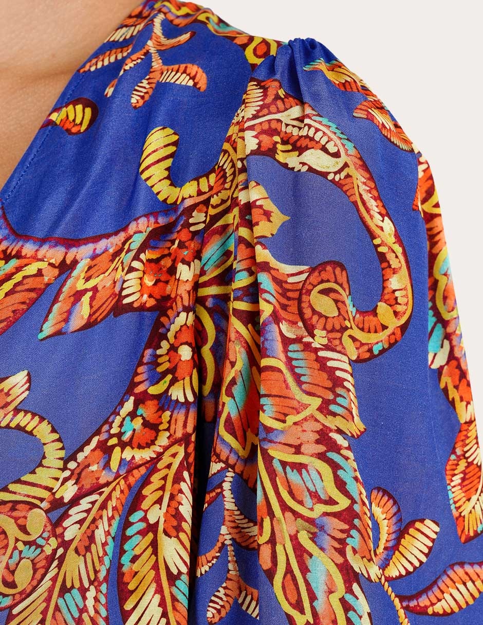 Vestido mini playa zingara floresta para mujer