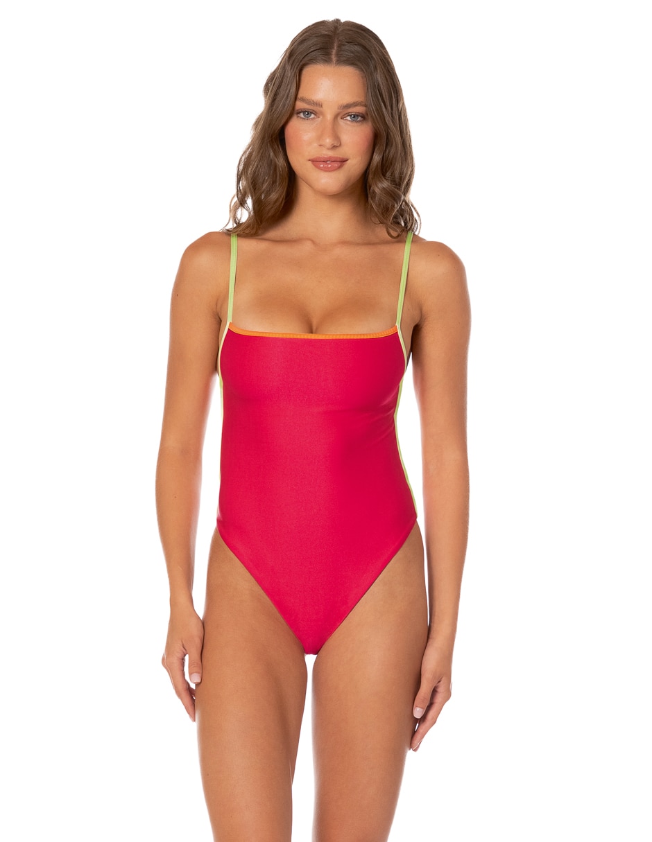 Traje de baño completo 'estampado' liso 'para mujer'
