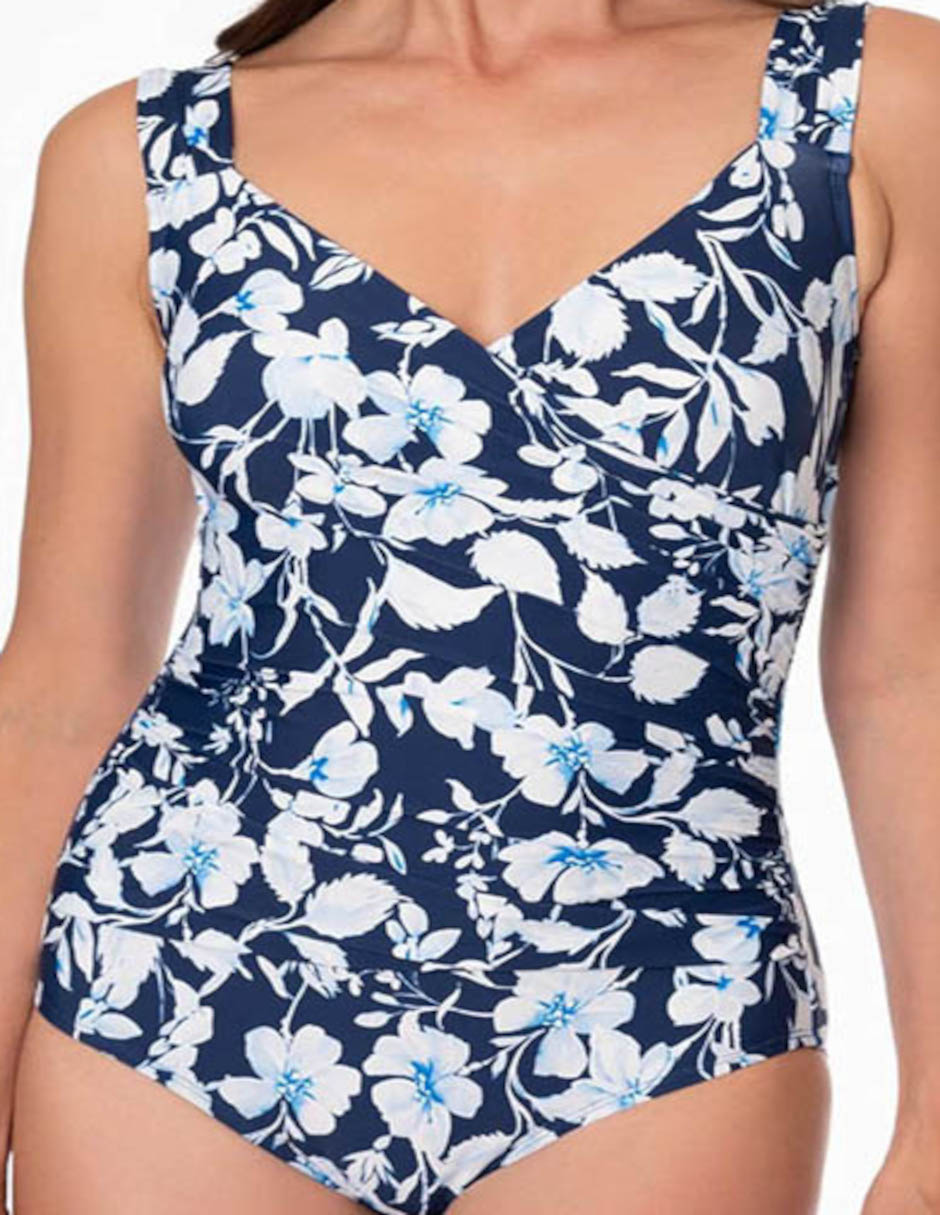 Traje de baño completo jantzen estampado floral para mujer