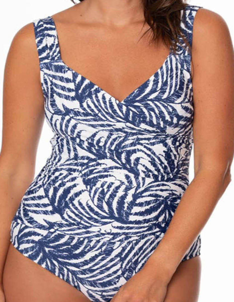Traje de baño completo jantzen estampado floral para mujer