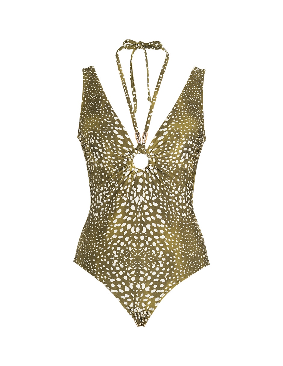 Traje de baño completo zingara estampado animal print para mujer