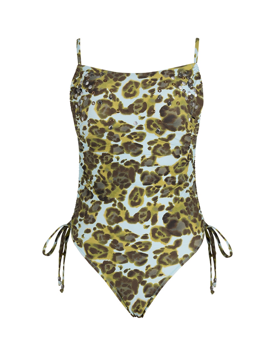 Traje de baño completo zingara estampado animal print para mujer