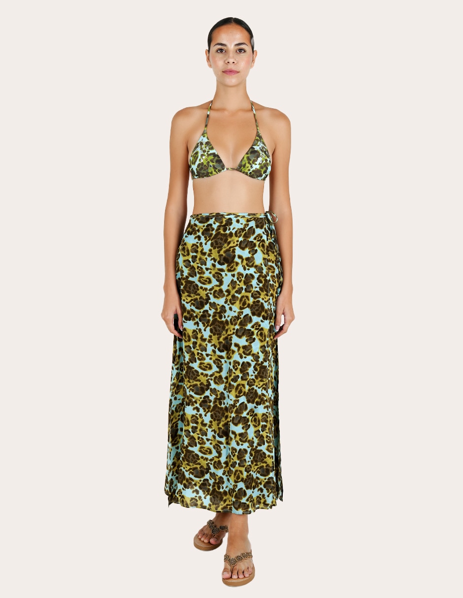 Salida de playa falda zingara para mujer