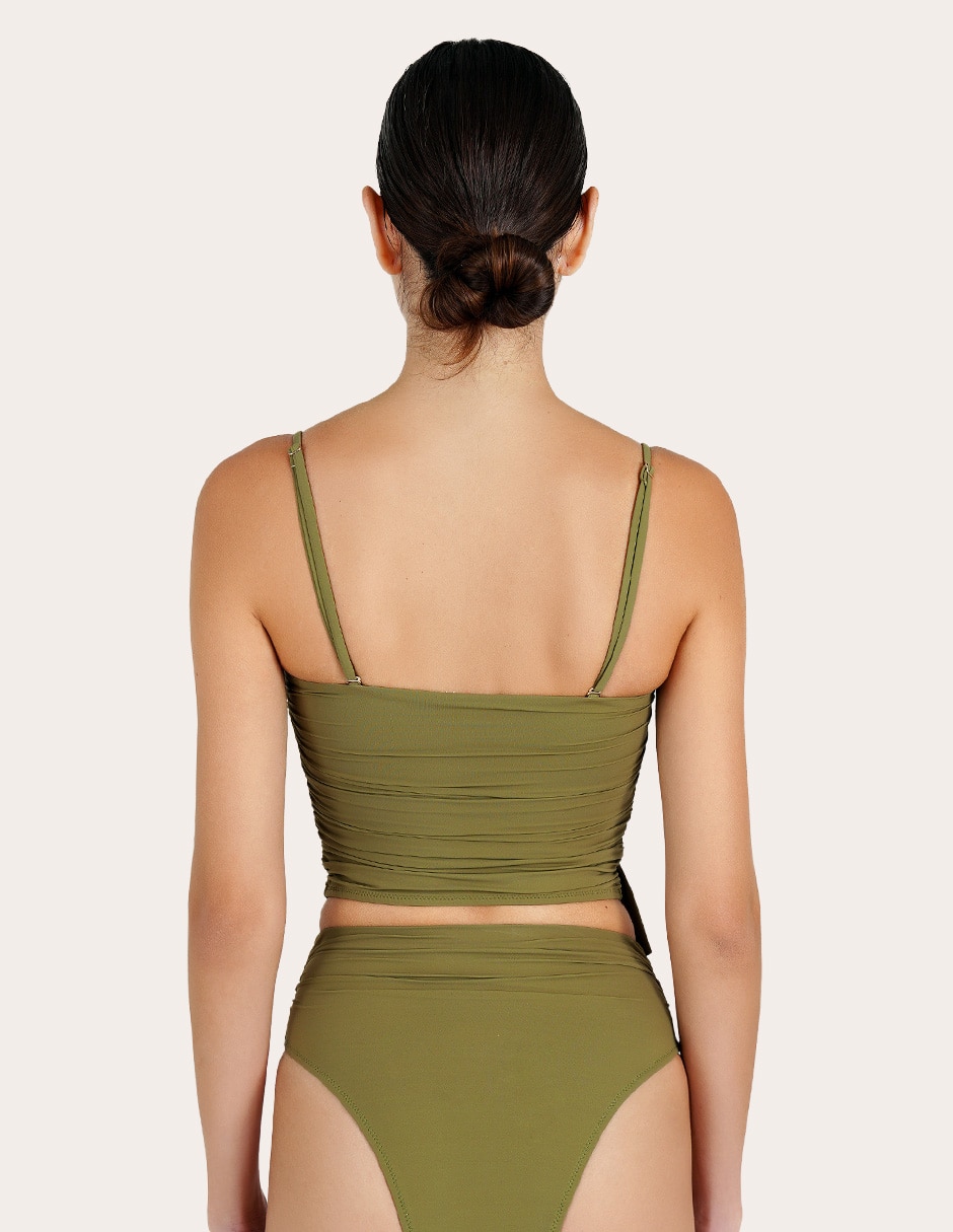 Top zingara con copas removibles para mujer