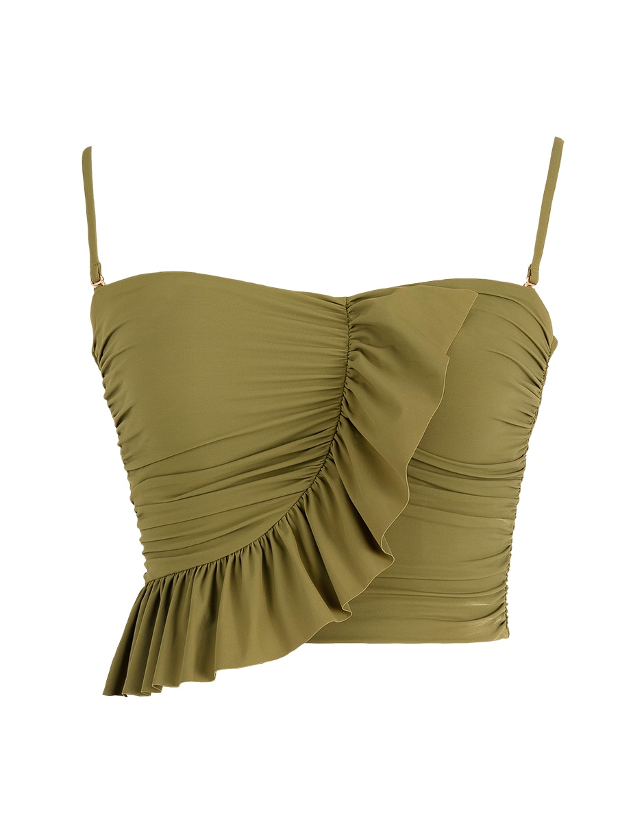 Top zingara con copas removibles para mujer