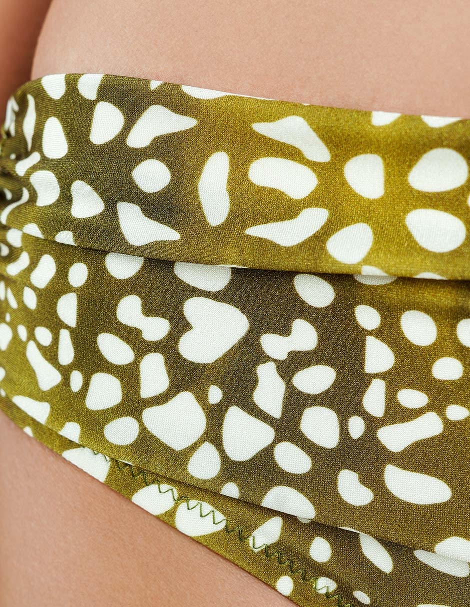 Bikini zingara estampado animal print a la cadera para mujer