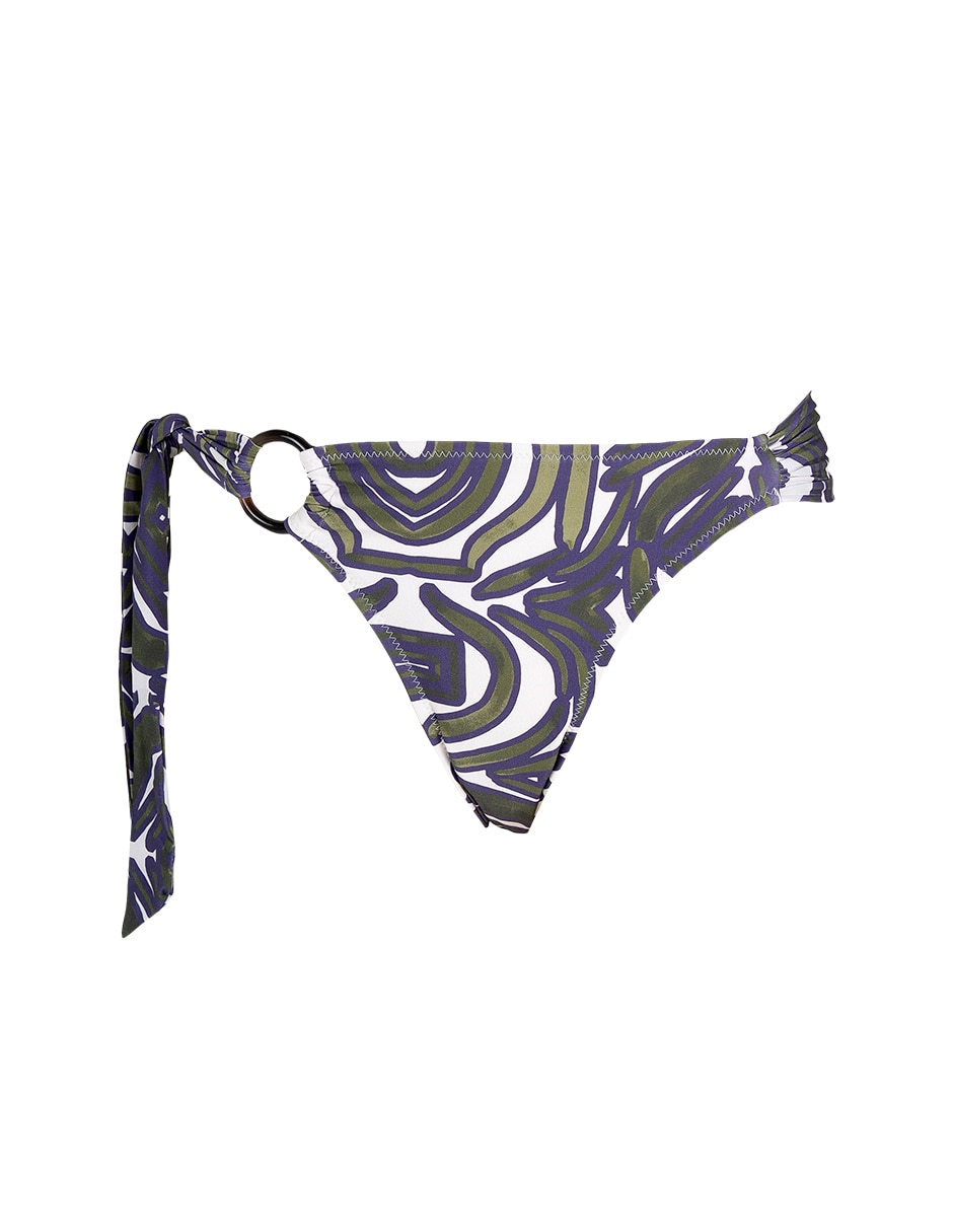 Bikini zingara estampado macroprint a la cadera para mujer