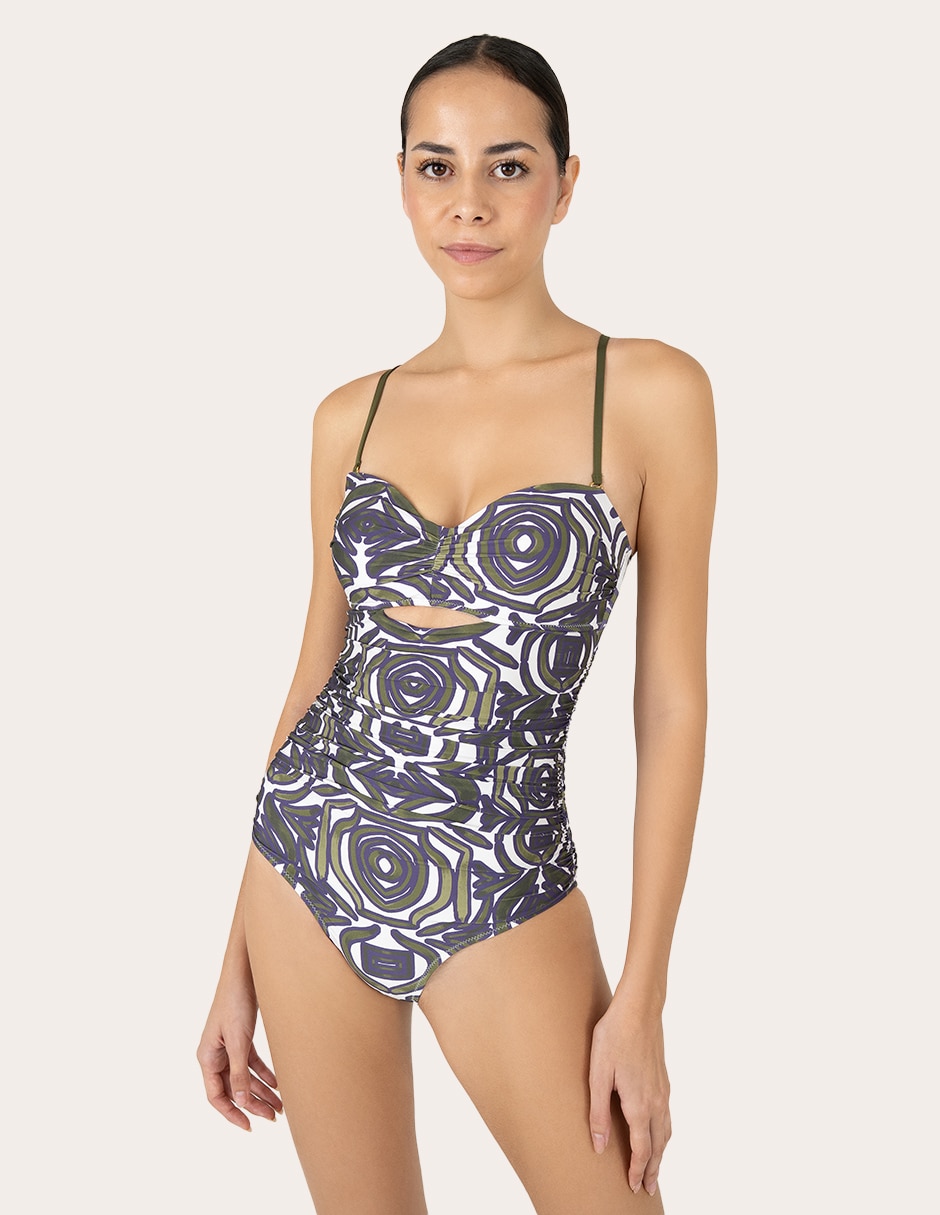 Traje de baño completo zingara estampado gráfico para mujer