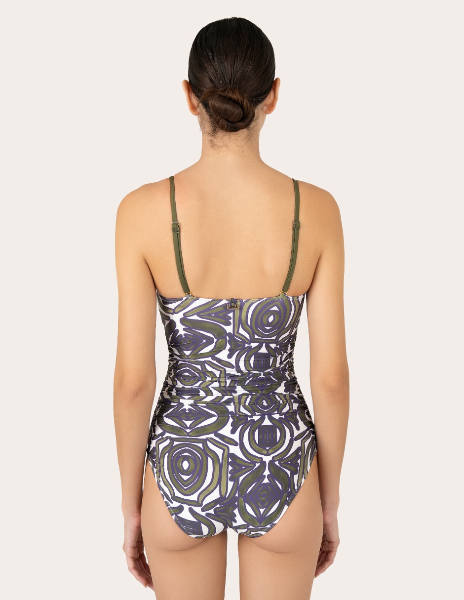 Traje de baño completo zingara estampado gráfico para mujer