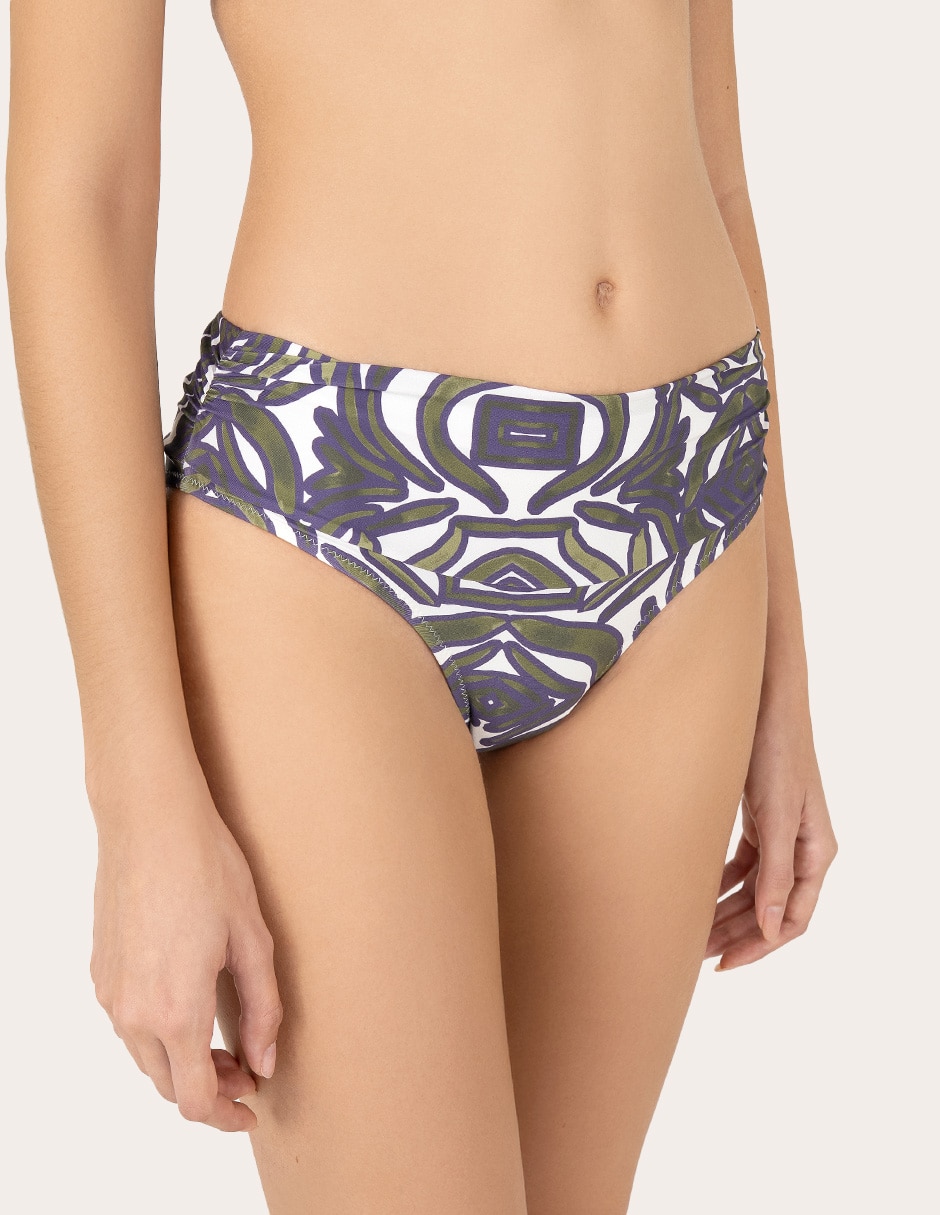 Bikini zingara estampado macroprint a la cadera para mujer Bikini zingara estampado macroprint a la cadera para mujer